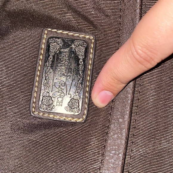 TRINITY RANCH WESTERN BROWN LEATHER PURSE - Picture 9 of 15